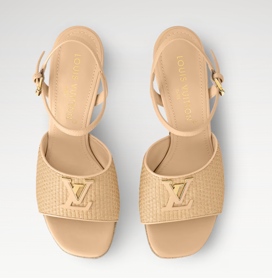 👜 LOUIS VUITTON | Sandalia con cuña LV Mare
