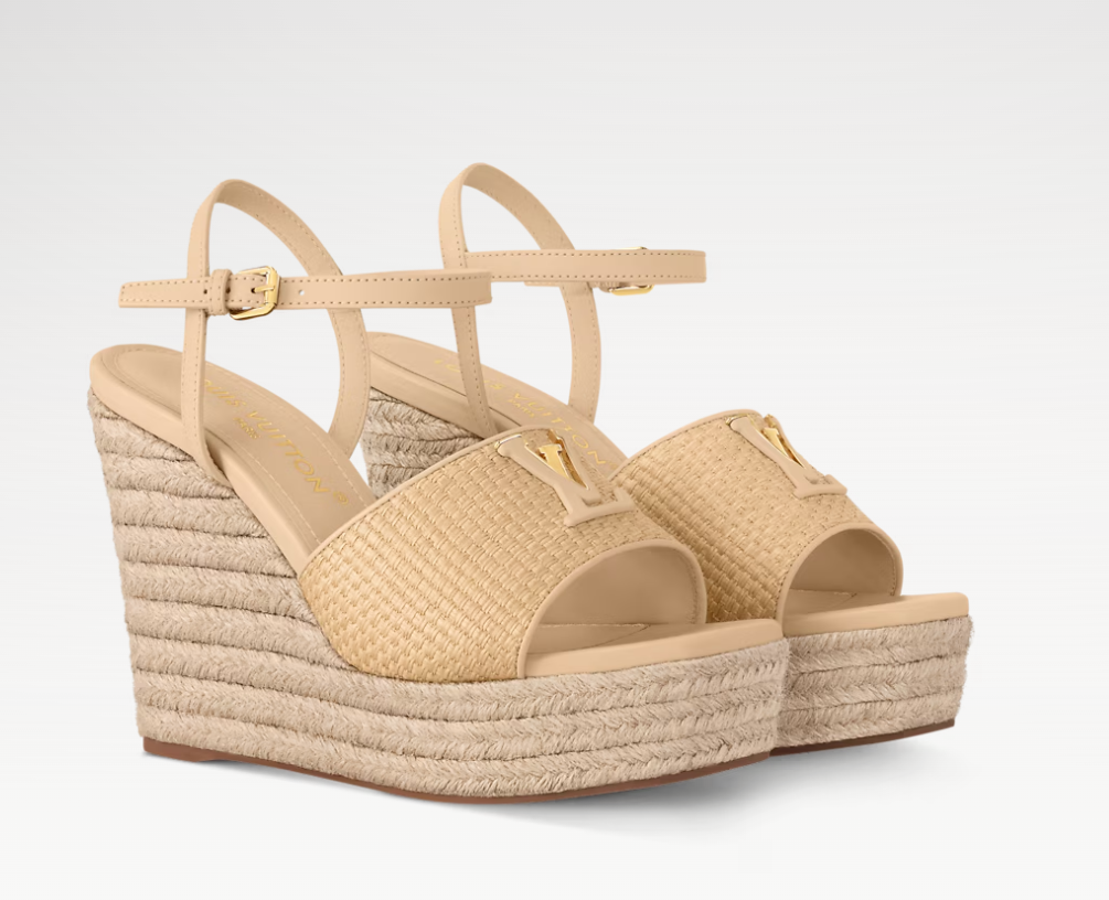 👜 LOUIS VUITTON | Sandalia con cuña LV Mare - Imagen 2