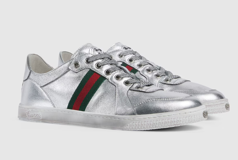 👜 Gucci | Zapatilla de caña baja Stretch para mujer