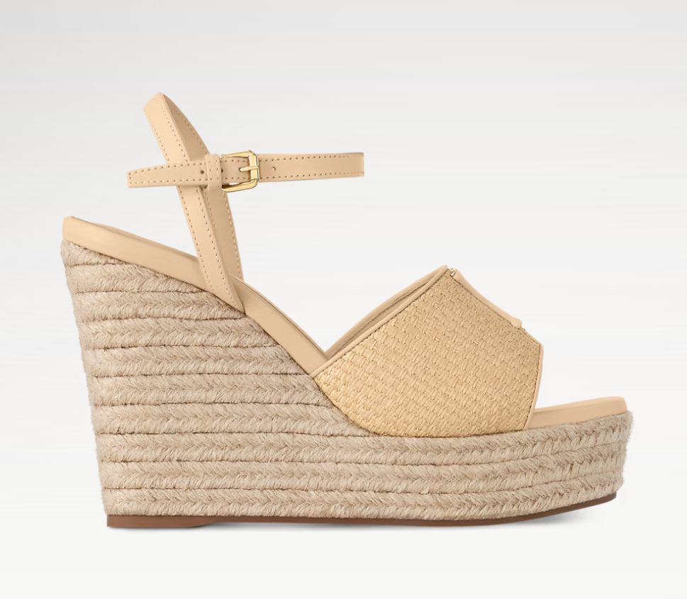 👜 LOUIS VUITTON | Sandalia con cuña LV Mare - Imagen 3