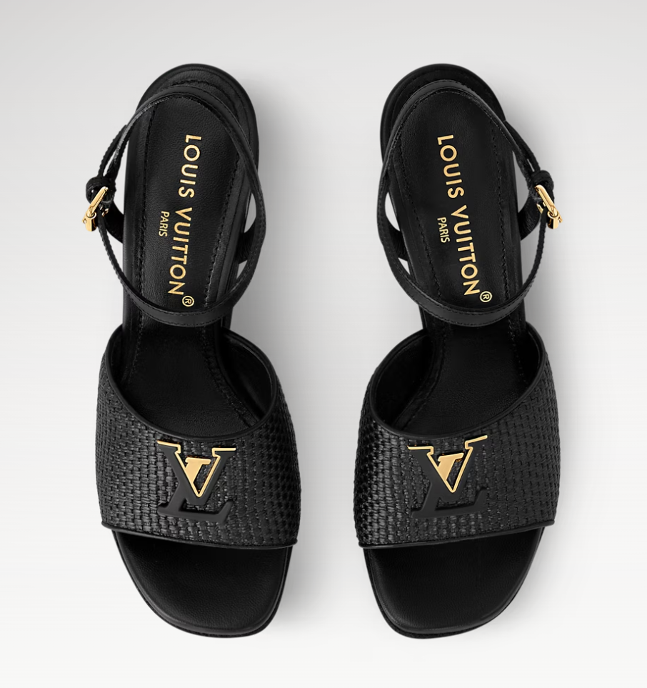 👜 LOUIS VUITTON | Sandalia con cuña LV Mare