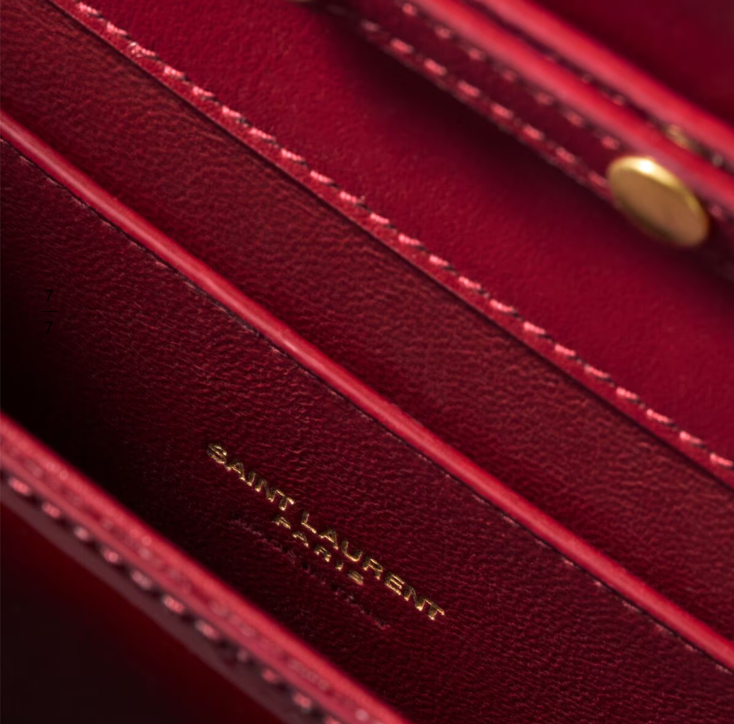 👜 YSL | Cartera de mano Kate de charol - Imagen 2