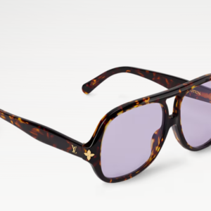👜 LOUIS VUITTON | Gafas de sol LV Aura Flower Square Pilot