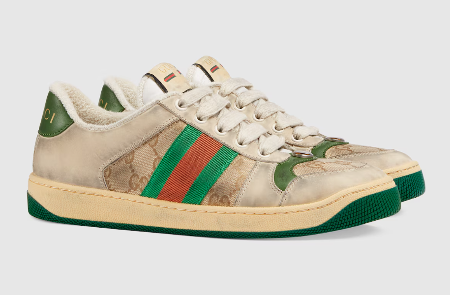 👜 Gucci | Zapatilla Screener de piel para mujer