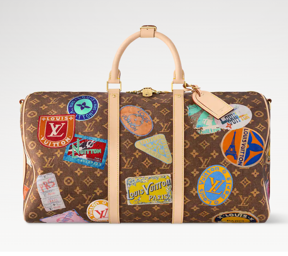 👜 LOUIS VUITTON | Bolsa de viaje Keepall 50 con bandolera - Imagen 4