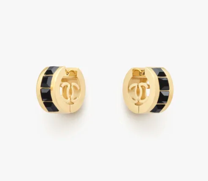 👜 CHANEL | Pendientes de aro - Imagen 2