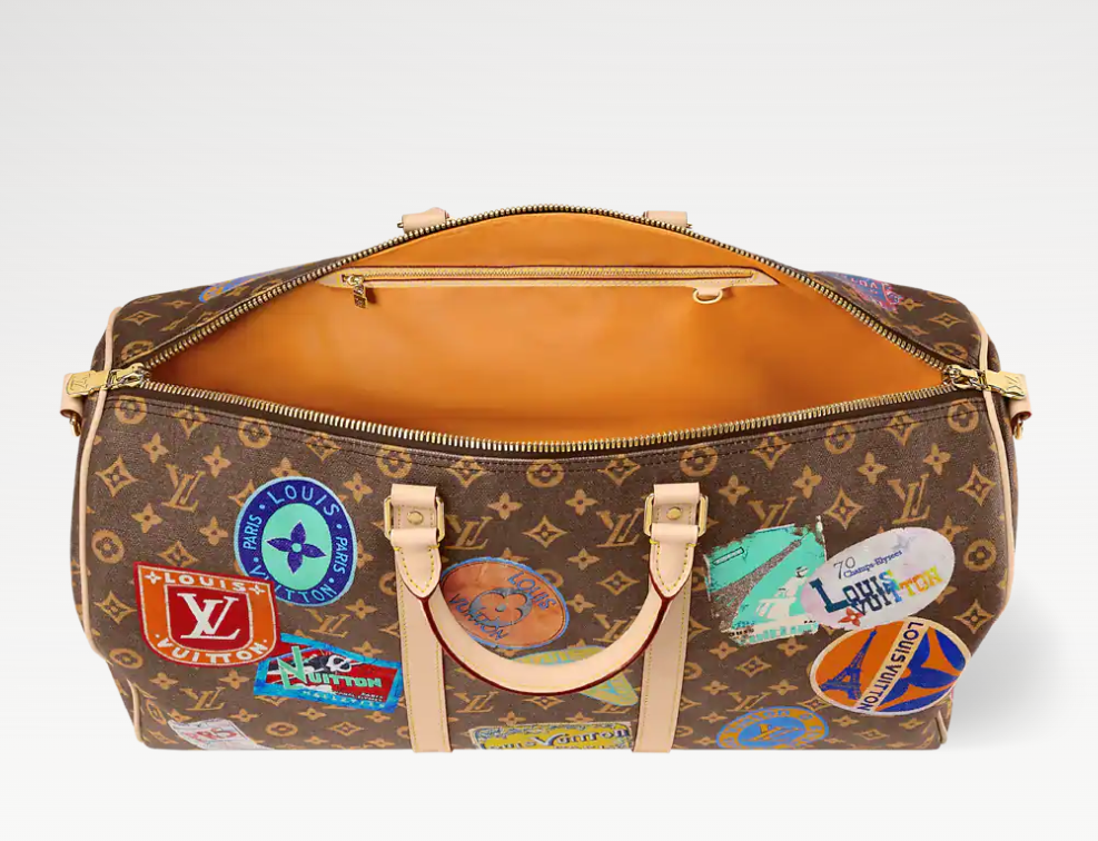 👜 LOUIS VUITTON | Bolsa de viaje Keepall 50 con bandolera - Imagen 2