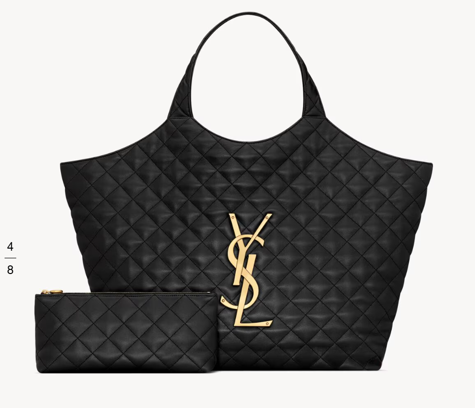 👜 YSL | Maxibolso shopper ICARE de piel de cordero acolchada - Imagen 7