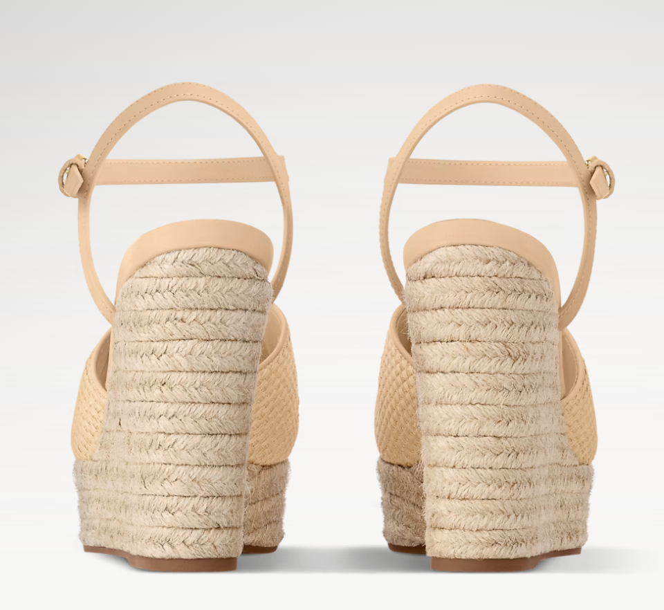 👜 LOUIS VUITTON | Sandalia con cuña LV Mare - Imagen 5