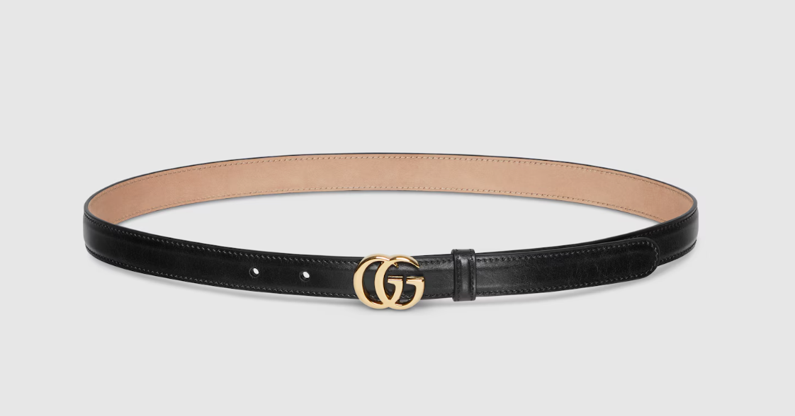 👜 Gucci | Cinturón GG Marmont estrecho