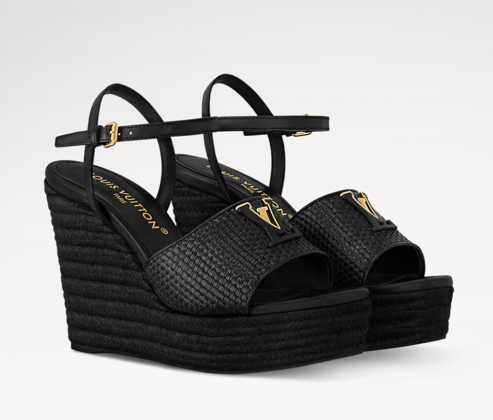 👜 LOUIS VUITTON | Sandalia con cuña LV Mare - Imagen 3