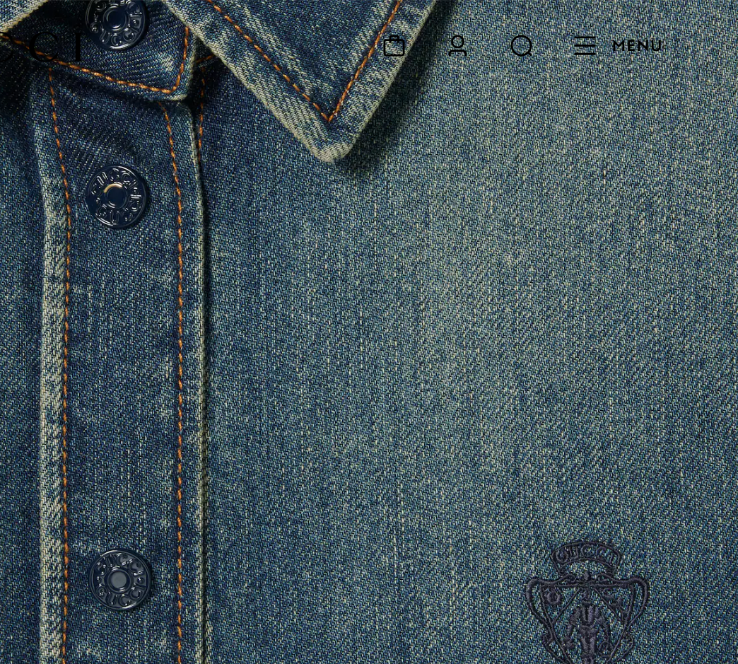 👜 Gucci | Camina de denim de algodón con bordado - Imagen 3