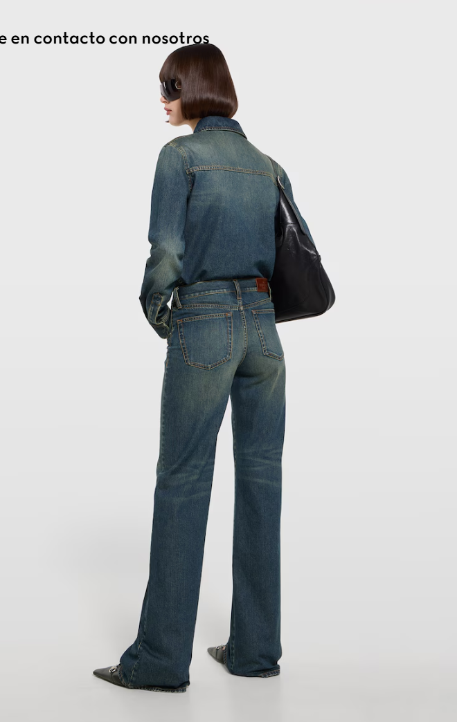 👜 Gucci | Camina de denim de algodón con bordado - Imagen 4