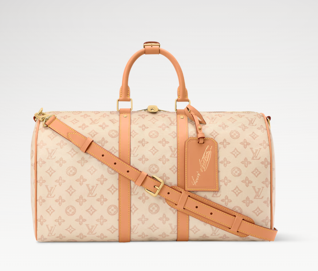 👜 LOUIS VUITTON | Bolsa de viaje Keepall 45 con bandolera - Imagen 2
