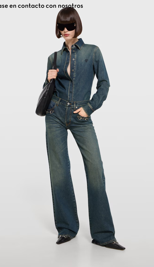 👜 Gucci | Camina de denim de algodón con bordado - Imagen 2
