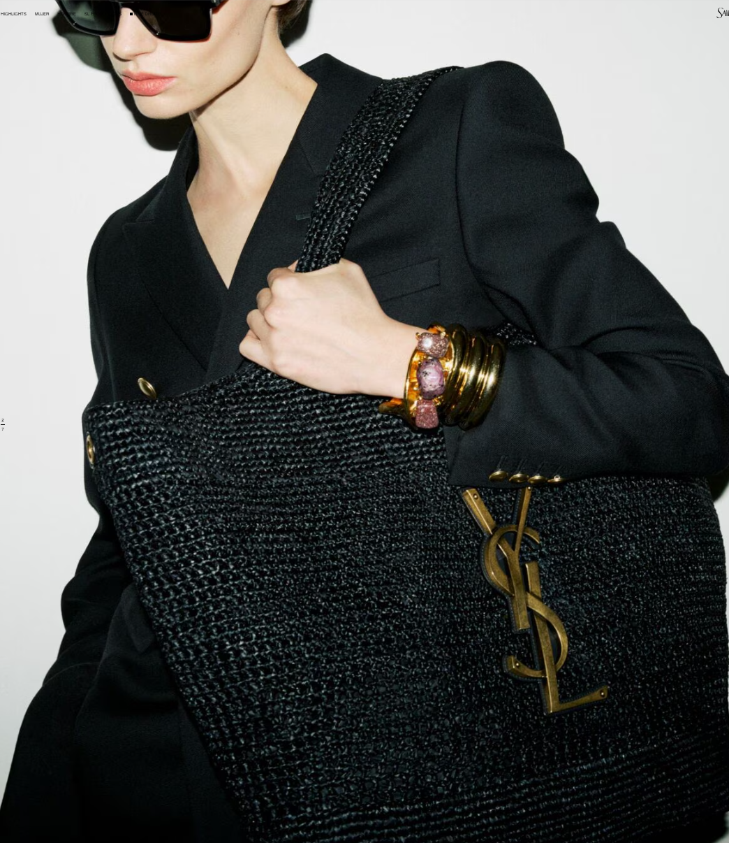 👜 YSL | Bolso Icare de rafia - Imagen 3