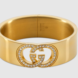 👜 Gucci | Brazalete Gucci Interlocking con cristales