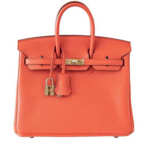 👜 Hermes | Bolso Hermes Birkin 25 en cuero Togo con herrajes dorados