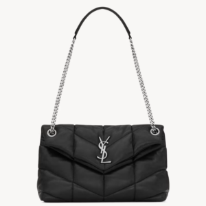 👜 YSL | Puffer pequeño de piel de cordero