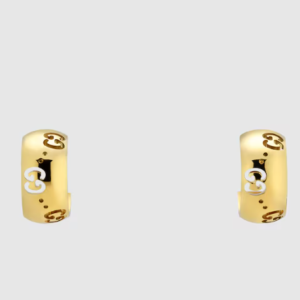👜 Gucci | Pendientes de aro Icon de 18 ct con GG