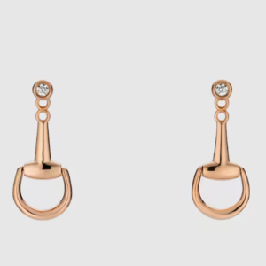 👜 Gucci | Pendientes Gucci Horsebit diamante oro 18k
