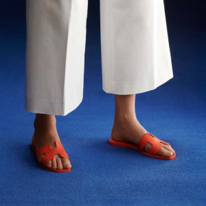 👜 Hermes | Sandalia Oran para mujer Hermes de piel Epsom H icónica