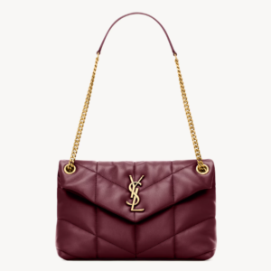👜 YSL | Puffer pequeño de piel de cordero