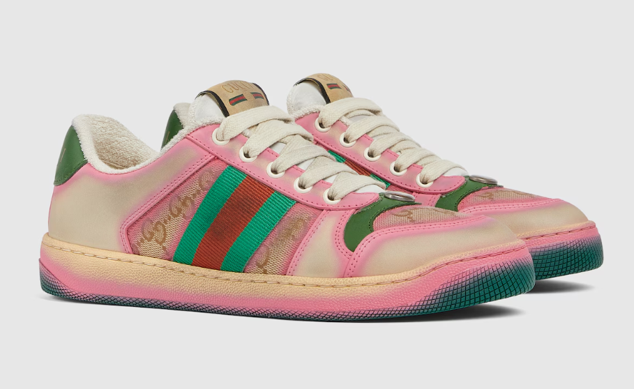 👜 Gucci | Zapatilla Screener con serigrafía para mujer