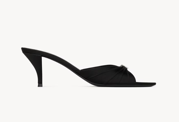 👜 YSL | Mules Jerry de satén y bisutería - Imagen 3