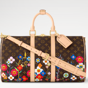 👜 LOUIS VUITTON | Bolsa de viaje Keepall 45 con bandolera LV x TM