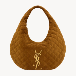👜 YSL | Bolso estilo hobo Icare de ante acolchado