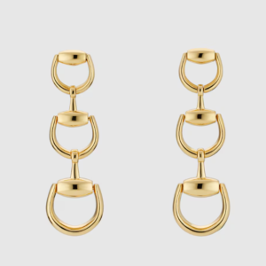 👜 Gucci | Pendientes largos Gucci Horsebit de 18 ct