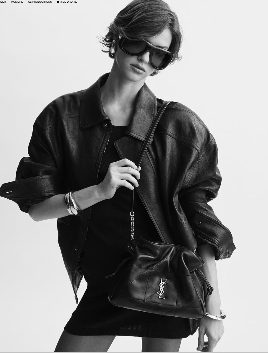 👜 YSL | Pochette de hombro Jamie de piel de cordero - Imagen 4