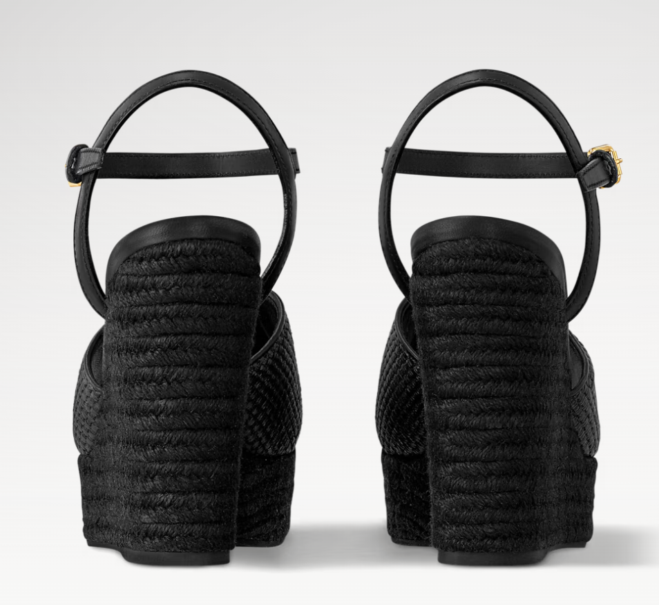 👜 LOUIS VUITTON | Sandalia con cuña LV Mare - Imagen 4