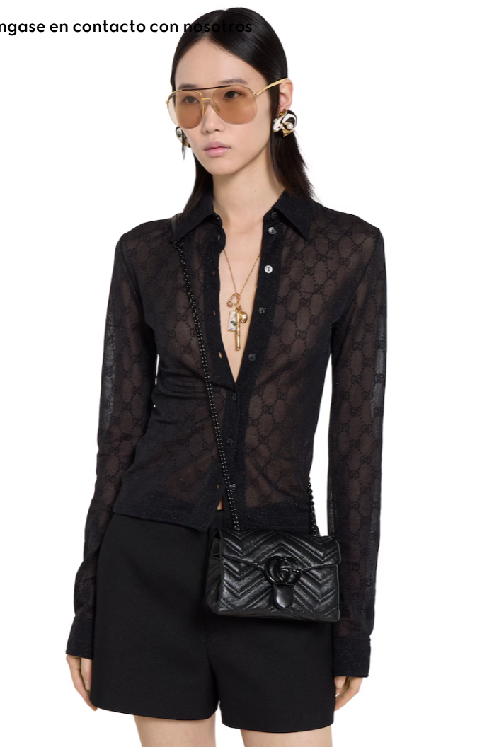 👜 Gucci | Minibolso de hombro GG Marmont - Imagen 7