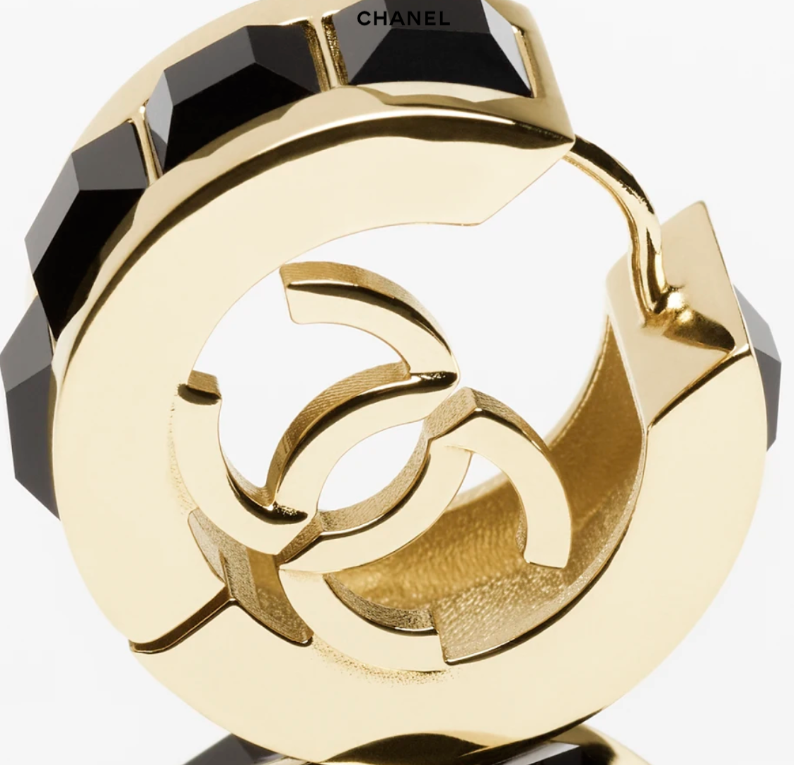 👜 CHANEL | Pendientes de aro - Imagen 3