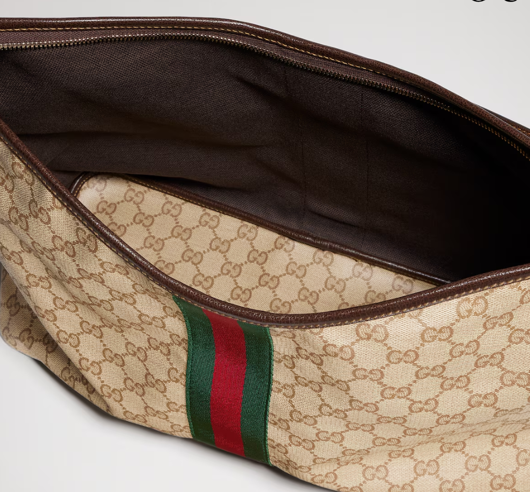 👜 Gucci | Bolso de hombro grande con tribanda Web - Imagen 2