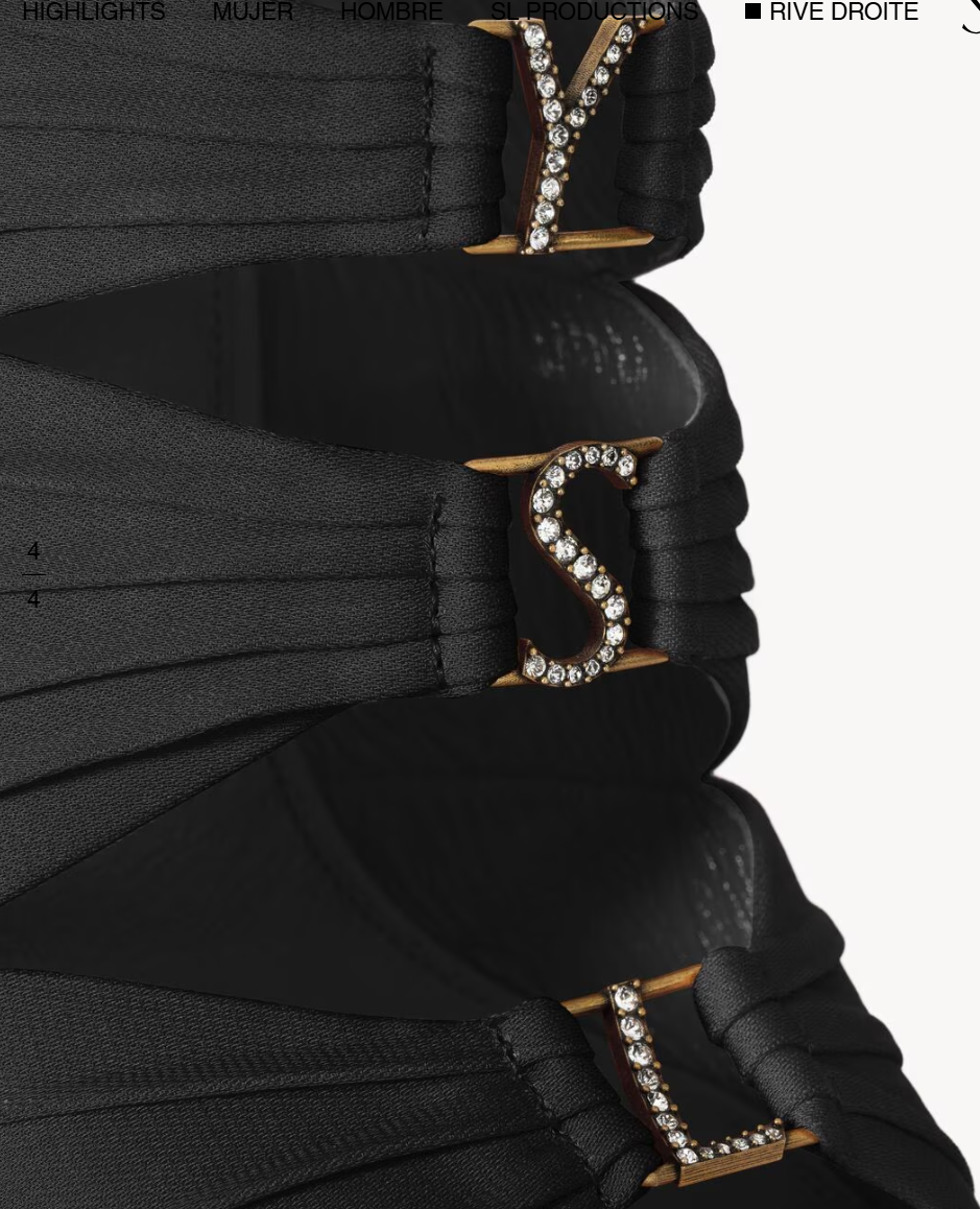 👜 YSL | Mules Emilie de crepé de satén - Imagen 2