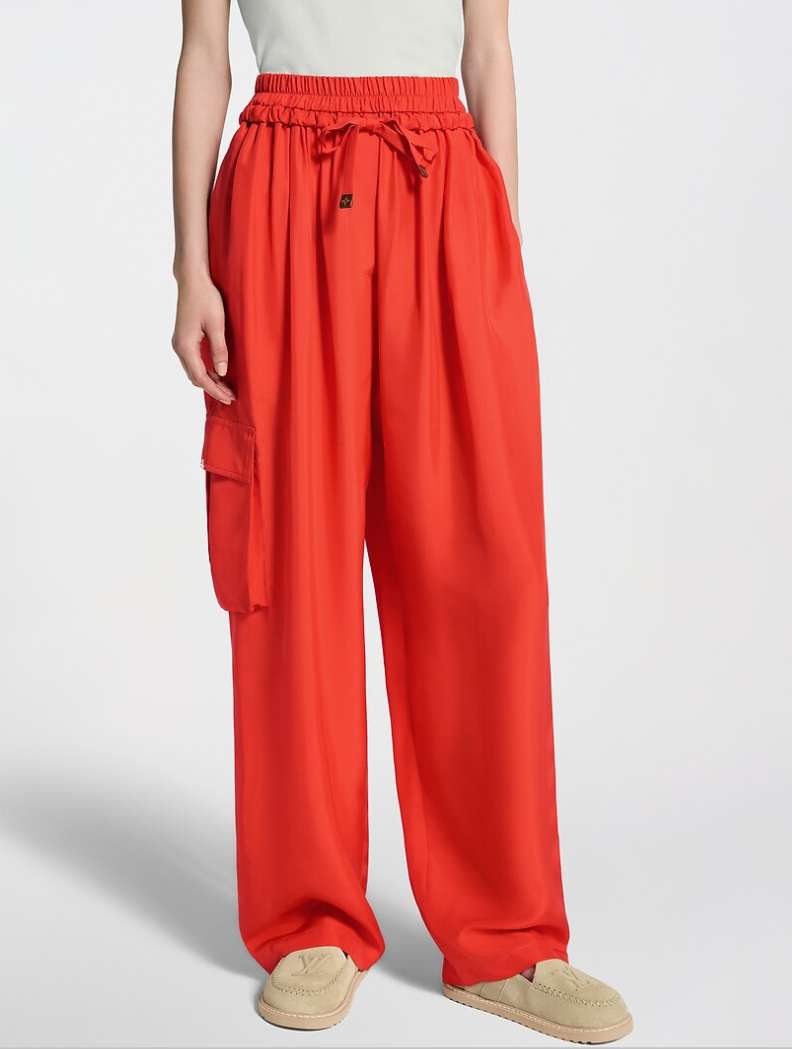 👜 LOUIS VUITTON | Pantalón fluido con bolsillo tipo cargo - Imagen 2