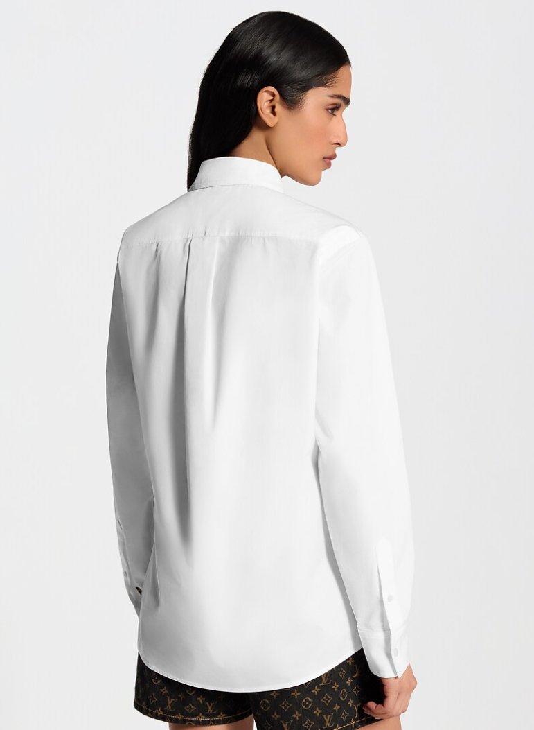 👜 LOUIS VUITTON | Camisa con cordón Monogram - Imagen 4