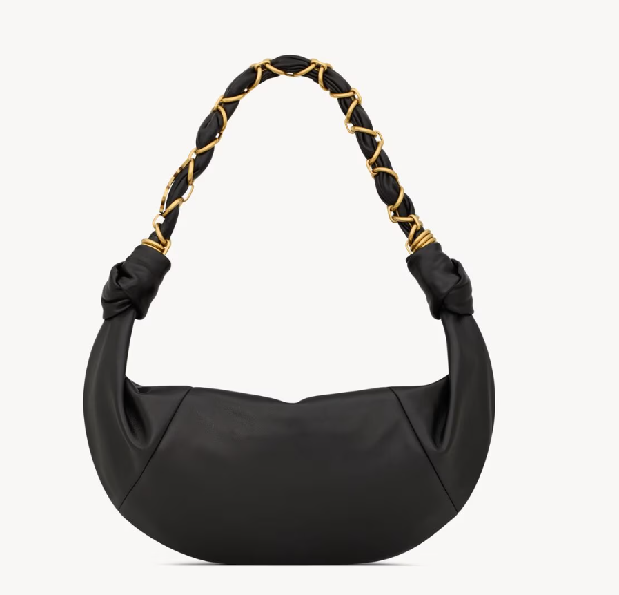 👜 YSL | Bolso pequeño estilo hobo Amalia de piel de cordero