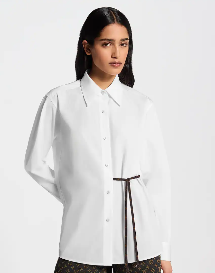 👜 LOUIS VUITTON | Camisa con cordón Monogram
