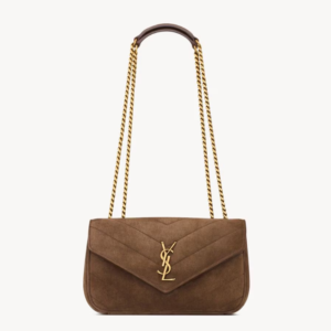👜 YSL | Bolso Loulou pequeño de ante "Matelassé"