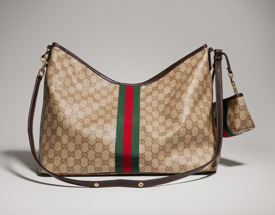 👜 Gucci | Bolso de hombro grande con tribanda Web - Imagen 6