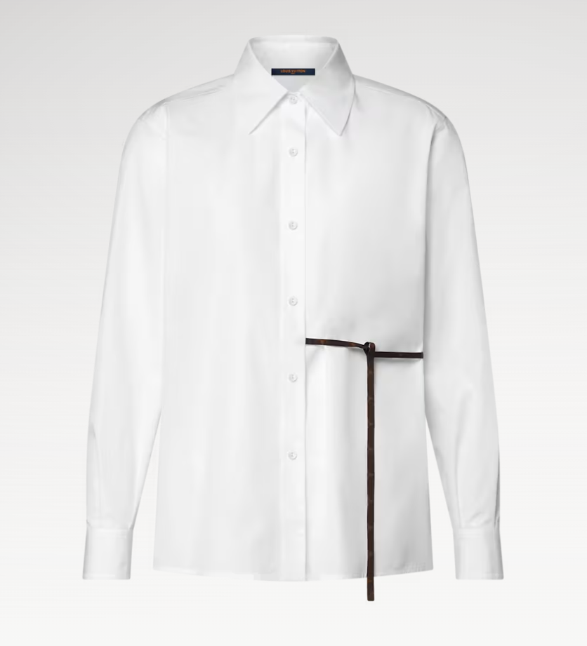 👜 LOUIS VUITTON | Camisa con cordón Monogram - Imagen 5