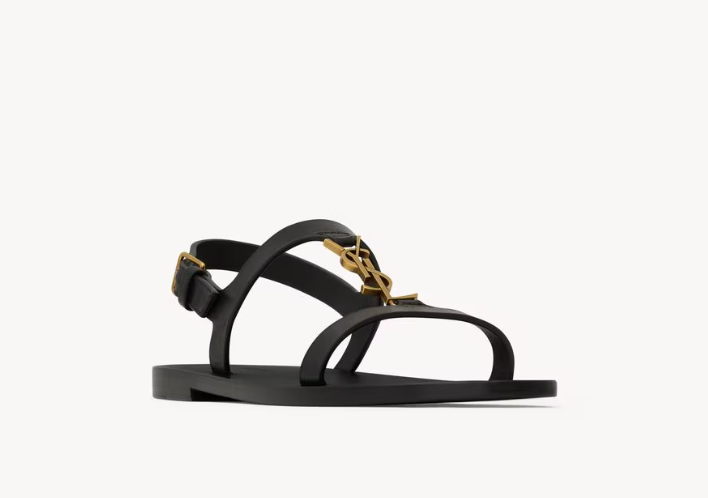 👜 YSL | Sandalias Cassandra de piel lisa - Imagen 2