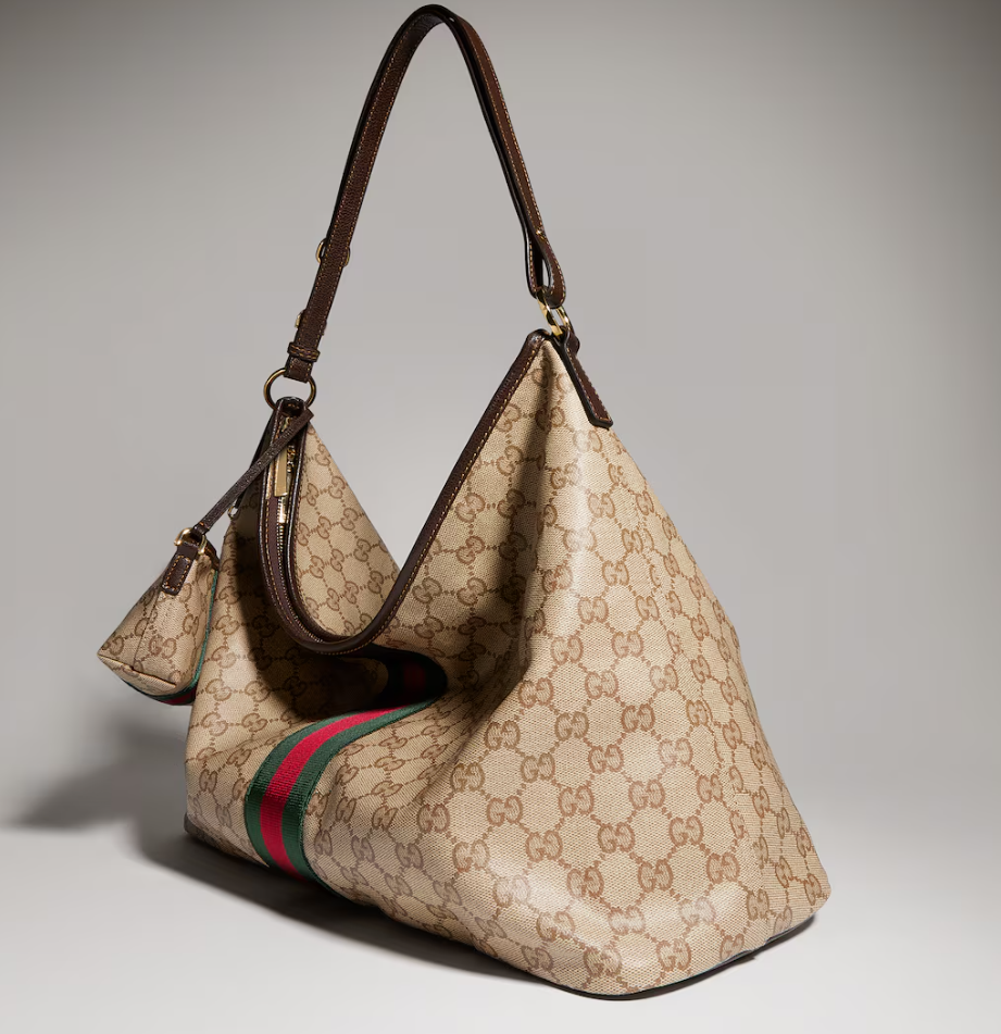 👜 Gucci | Bolso de hombro grande con tribanda Web - Imagen 8