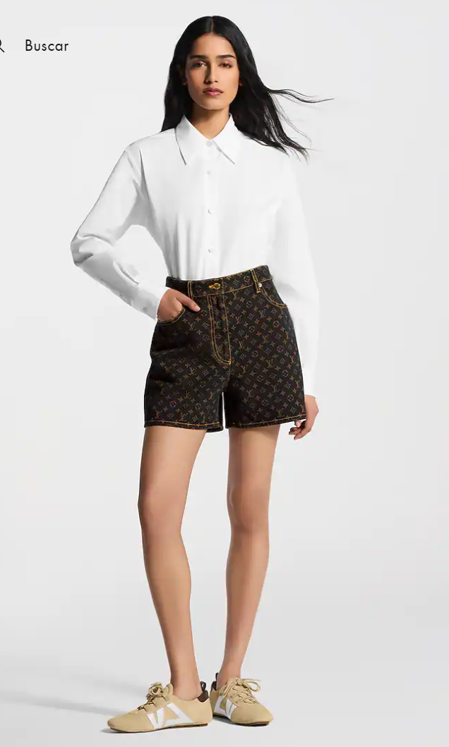 👜 LOUIS VUITTON | Camisa con cordón Monogram - Imagen 6