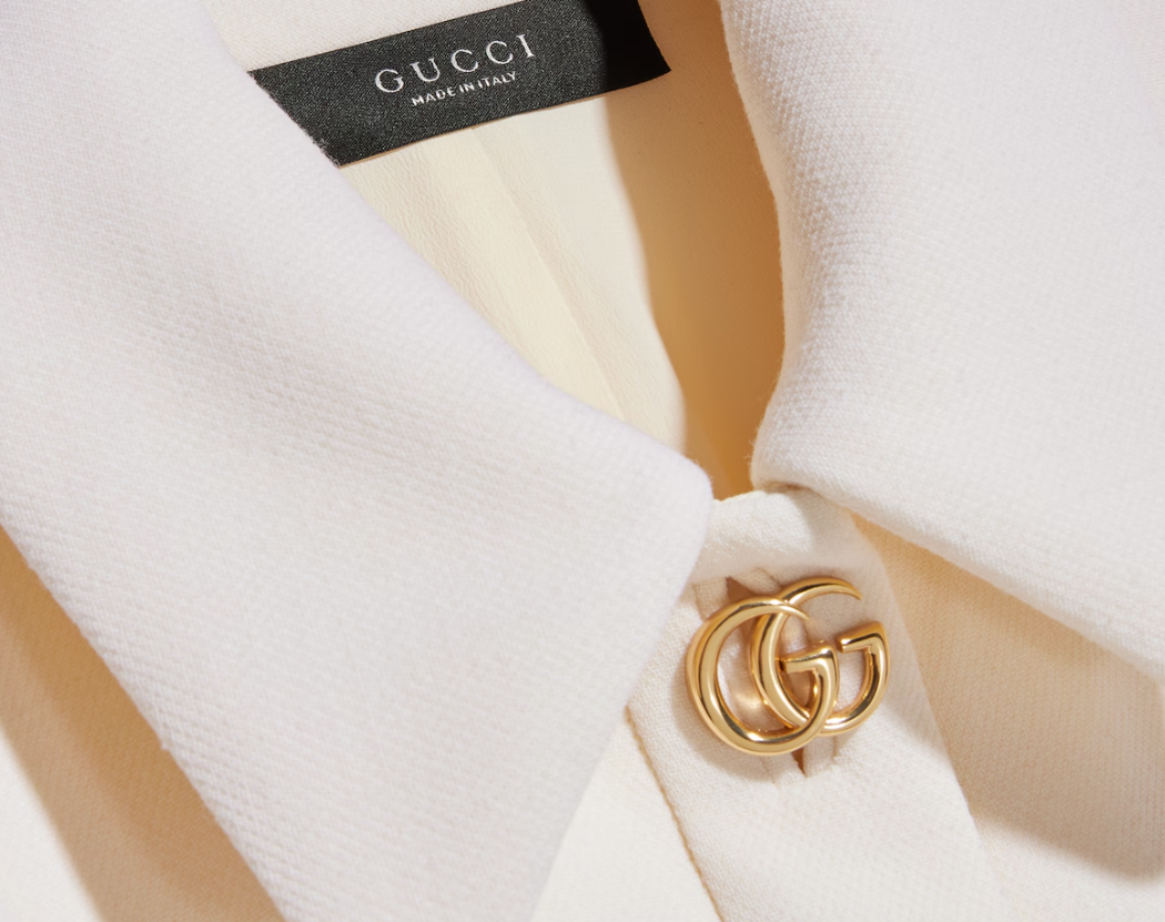 👜 Gucci | Vestido de crepé de lana con botón de Doble G - Imagen 2