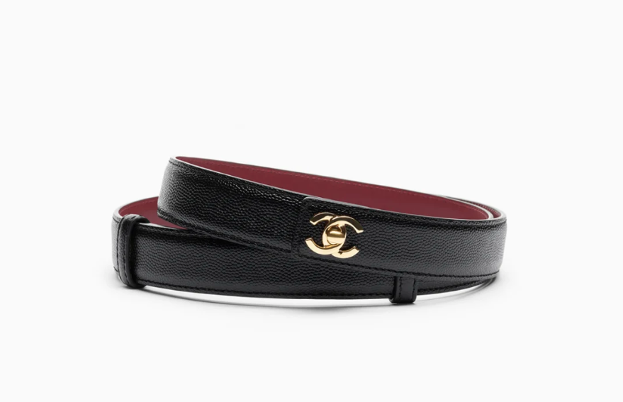 👜 CHANEL | Cinturón de cuero